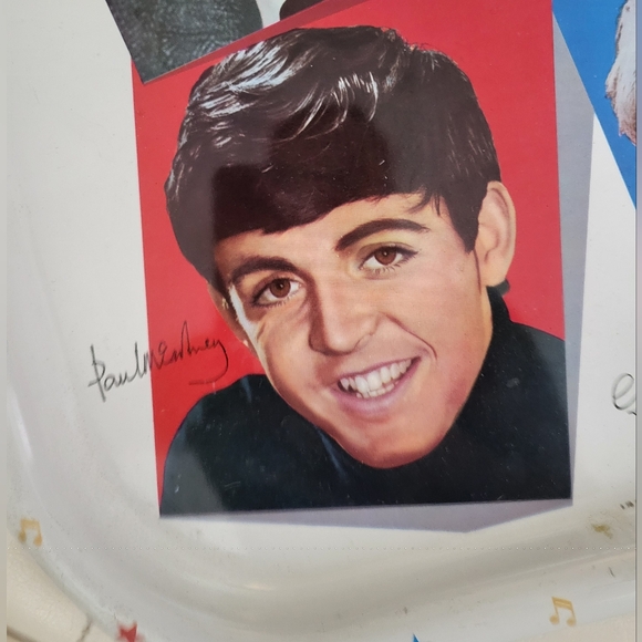 Vintage 1964 Beatles Worcester Ware Metal Tray - Original Label - - Picture 6 of 7